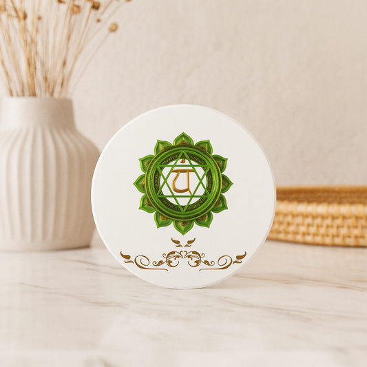 Heart Chakra Luxe Coaster – Love, Harmony & Healing