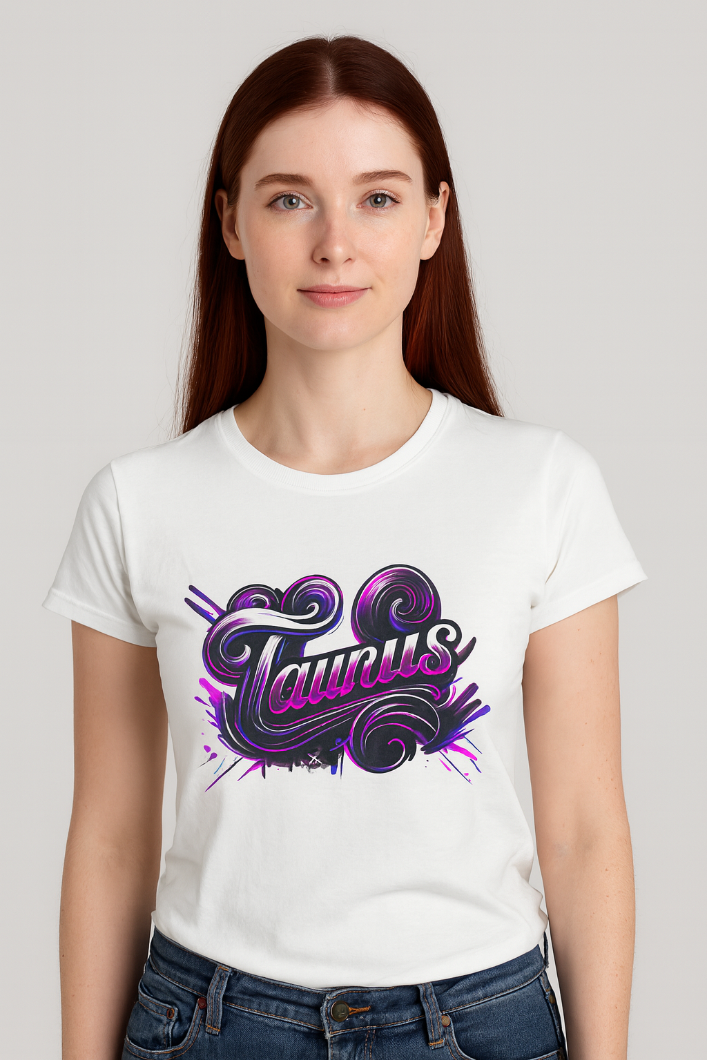 Taurus Zodiac T-Shirt – Bold Black & White Design 2