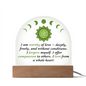 Heart Chakra Acrylic Plaque – “I Am Love. I Am Open. I Am Whole.”