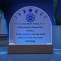 Third Eye Chakra Acrylic Plaque – “I Trust My Vision. I Honor My Inner Wisdom.”