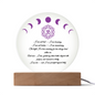 Crown Chakra Light Plaque – “Crowned in Clarity”