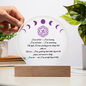 Crown Chakra Light Plaque – “Crowned in Clarity”