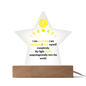 Solar Plexus Chakra Acrylic Plaque – “I Am Powerful. I Shine from Within.