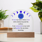 Third Eye Chakra Acrylic Plaque – “I Trust My Vision. I Honor My Inner Wisdom.”