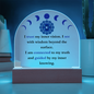 Third Eye Chakra Acrylic Plaque – “I Trust My Vision. I Honor My Inner Wisdom.”