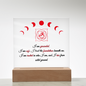 Root Chakra Acrylic Plaque – “I Am Grounded. I Am Safe.”