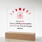 Root Chakra Acrylic Plaque – “I Am Grounded. I Am Safe.”