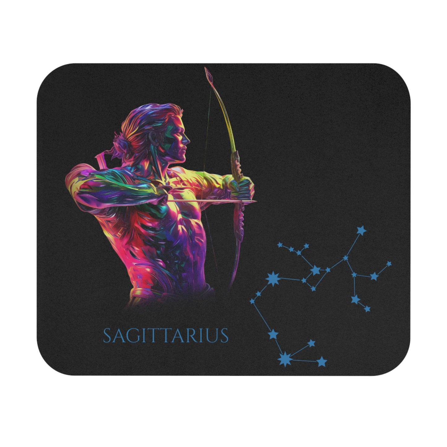 Sagittarius Zodiac Mouse Pad – Cosmic Archer Art & Constellation Design