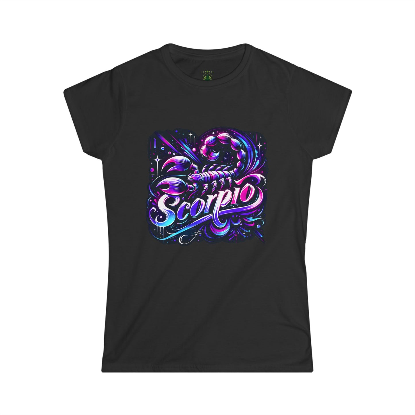 Scorpio Zodiac T-Shirt – Bold Black & White Design 1