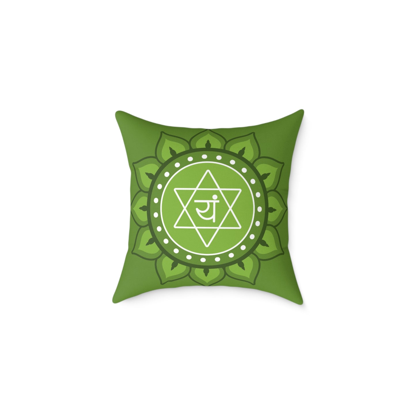 Heart Chakra Throw Pillow – I Am Love, I Am Loved - Full Color