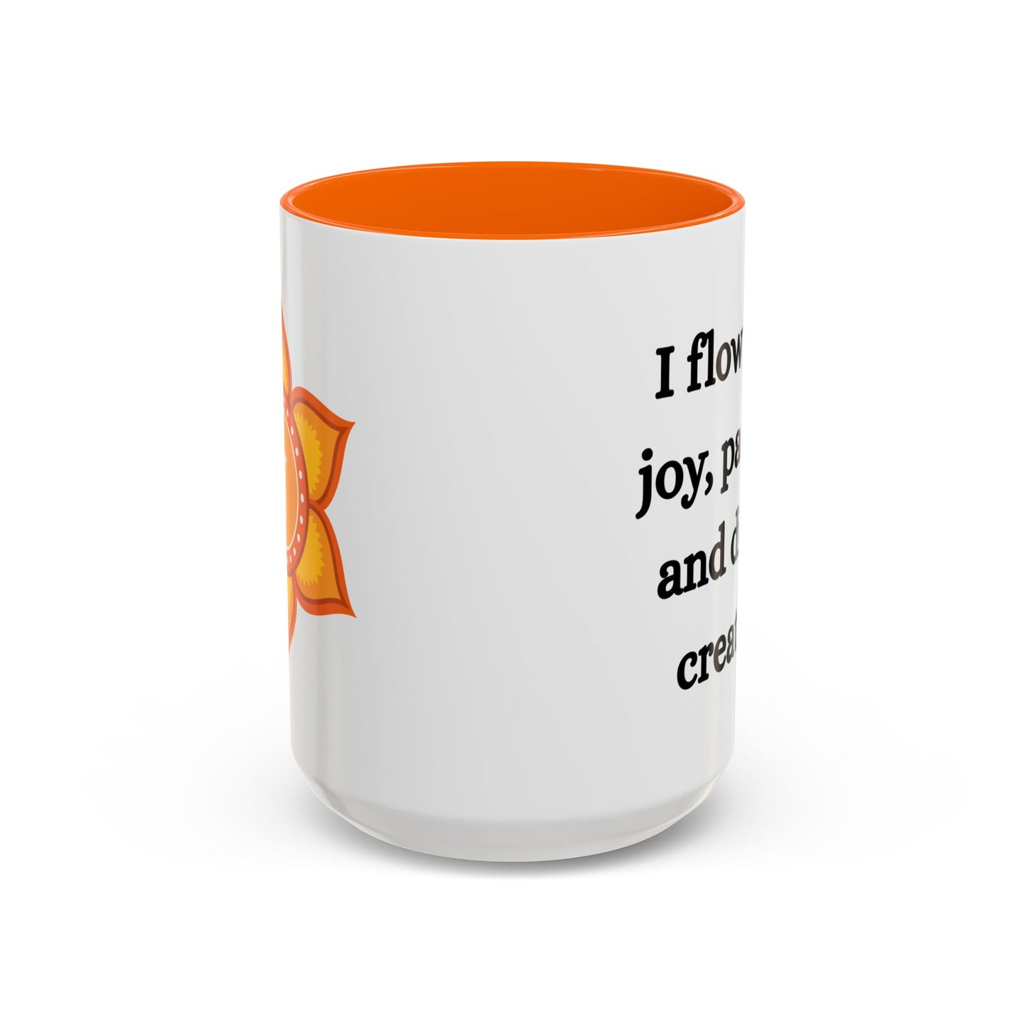 Sacral Chakra Mug – I Flow with Joy, Passion, and Divine Creation (11oz / 15oz)