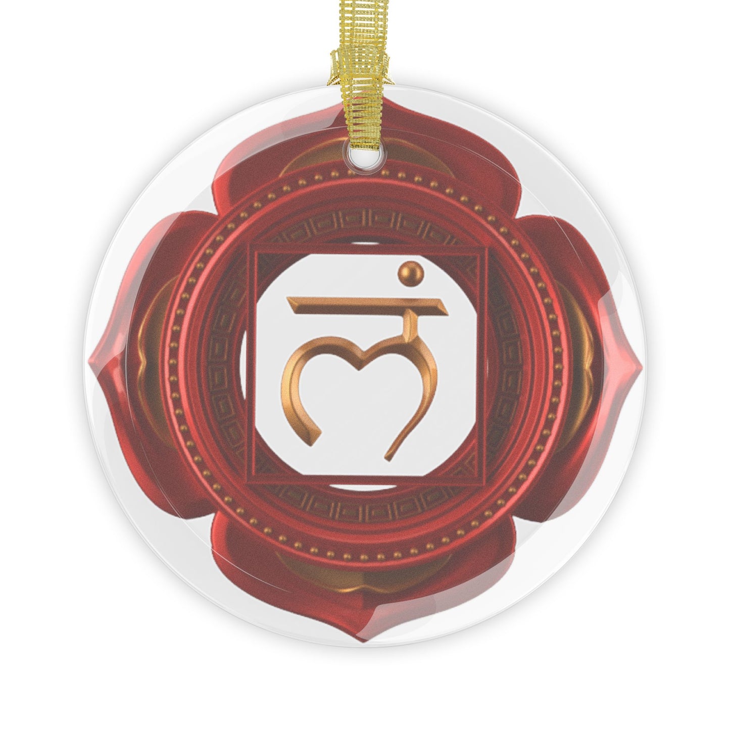 Root Chakra Glass Ornament – Holiday Harmony Collection