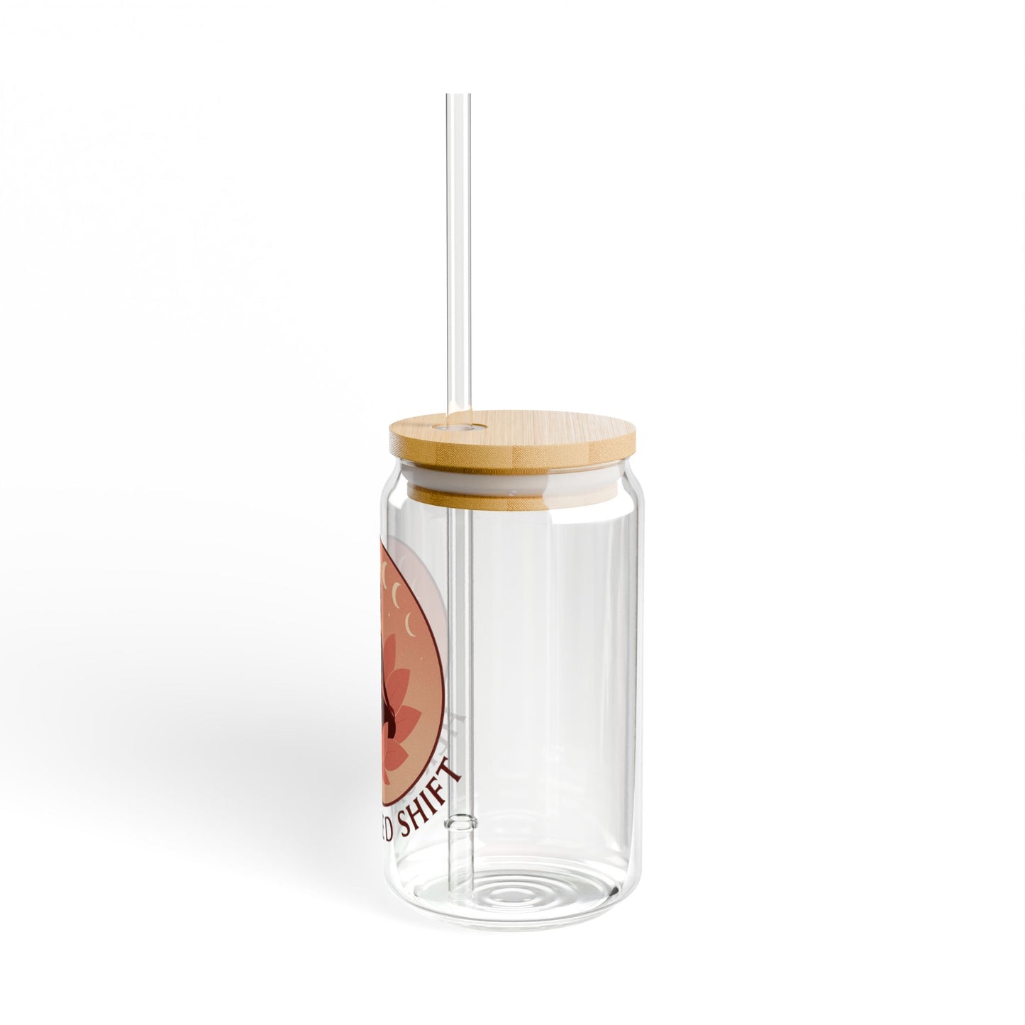Her Sacred Shift Sipper Glass – Aligned. Empowered. Becoming. | 16oz