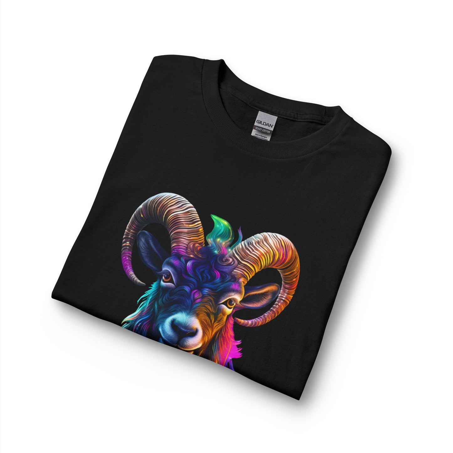 Capricorn Zodiac Ram Long Sleeve Shirt — Colorful Goat Astrology Tee with Inspirational Quote