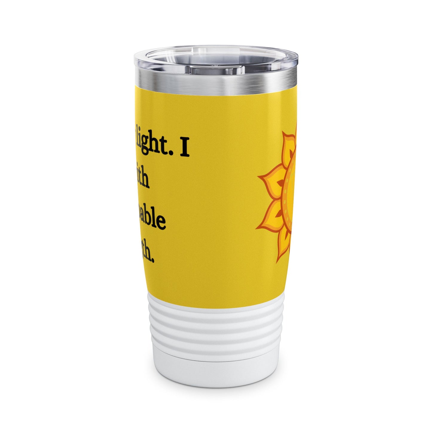 Solar Plexus Chakra Stainless Steel 20oz Tumbler – Confidence & Power