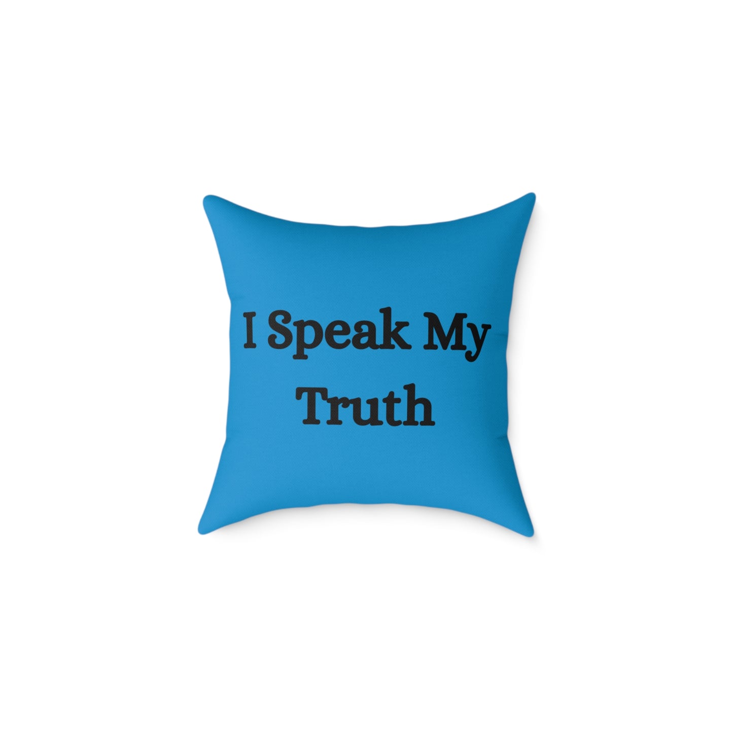 Throat Chakra Throw Pillow – I Speak My Truth - Full Color