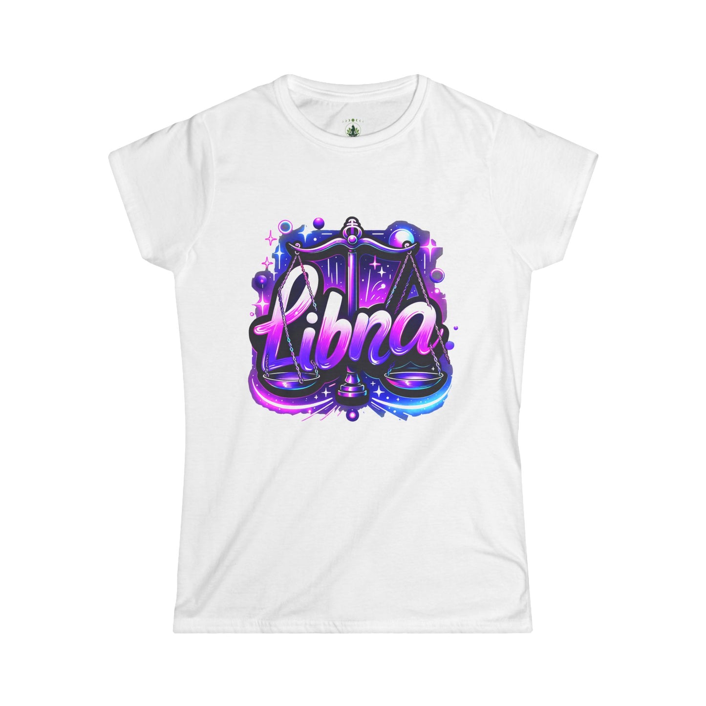Libra Zodiac T-Shirt – Bold Black & White Design 2