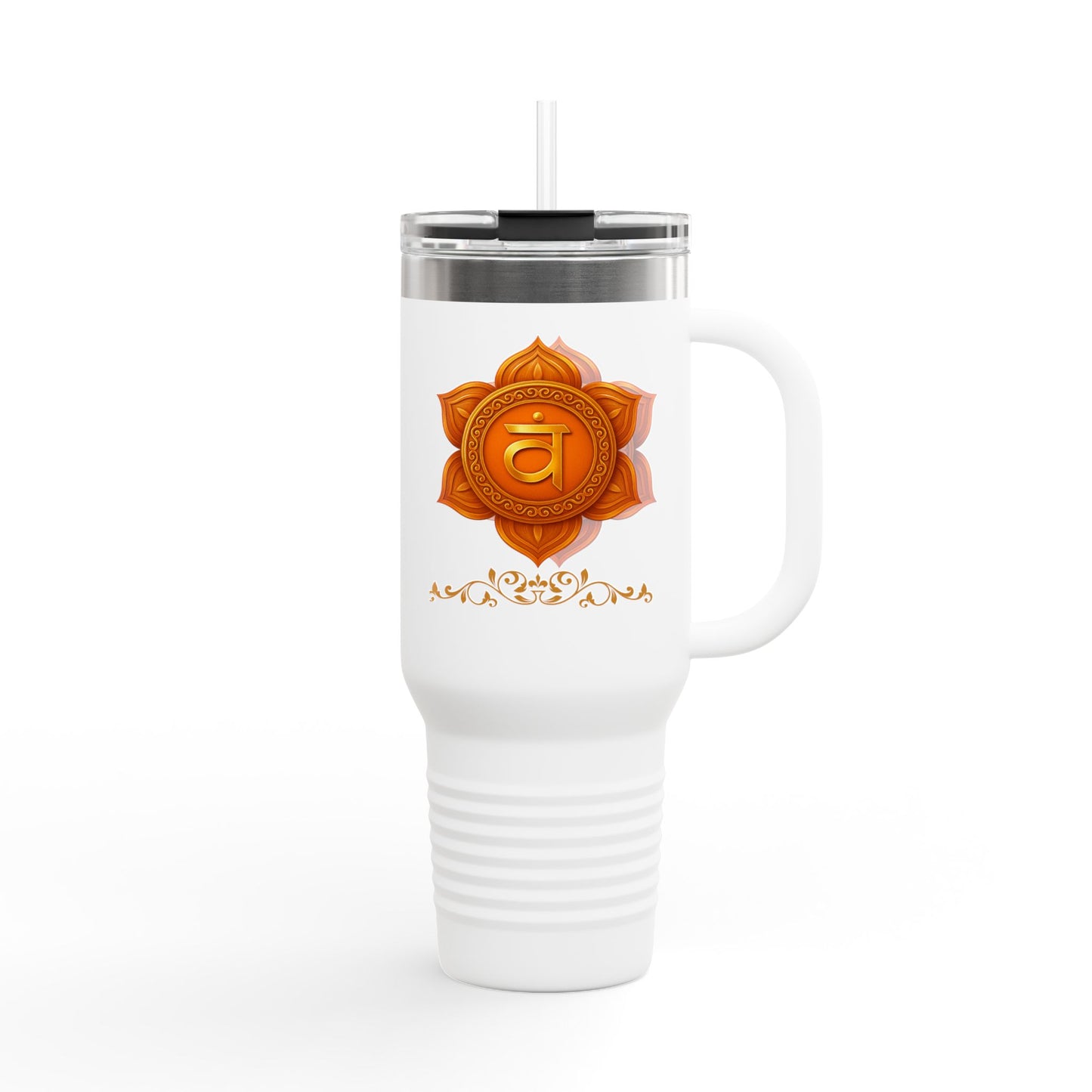 Sacral Chakra 40oz Luxe Hydration Tumbler – Creative Flow Edition