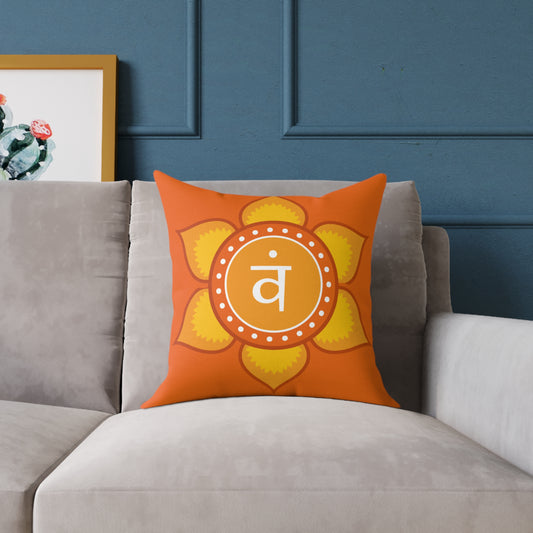 Sacral Chakra Throw Pillow – I Honor My Emotions- Full Color