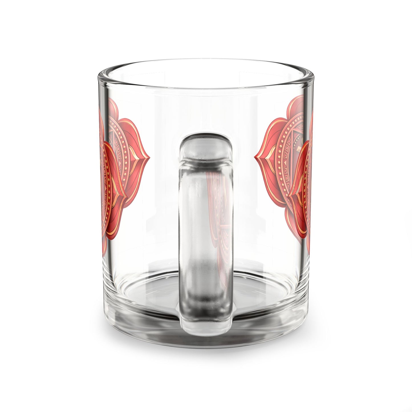 Root Chakra Ritual Glass Mug – Grounded Strength Edition | 10oz