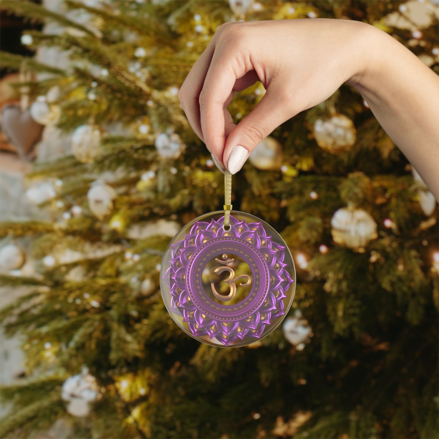 Crown Chakra Glass Ornament – Holiday Harmony Collection