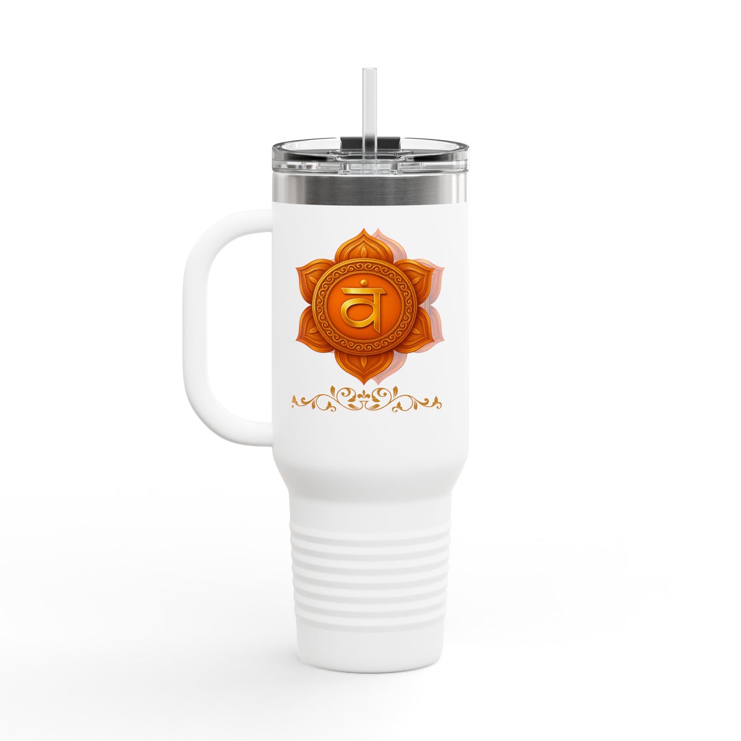Sacral Chakra 40oz Luxe Hydration Tumbler – Creative Flow Edition