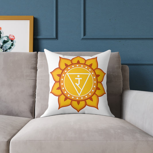 Solar Plexus Chakra Throw Pillow – I Am Powerful
