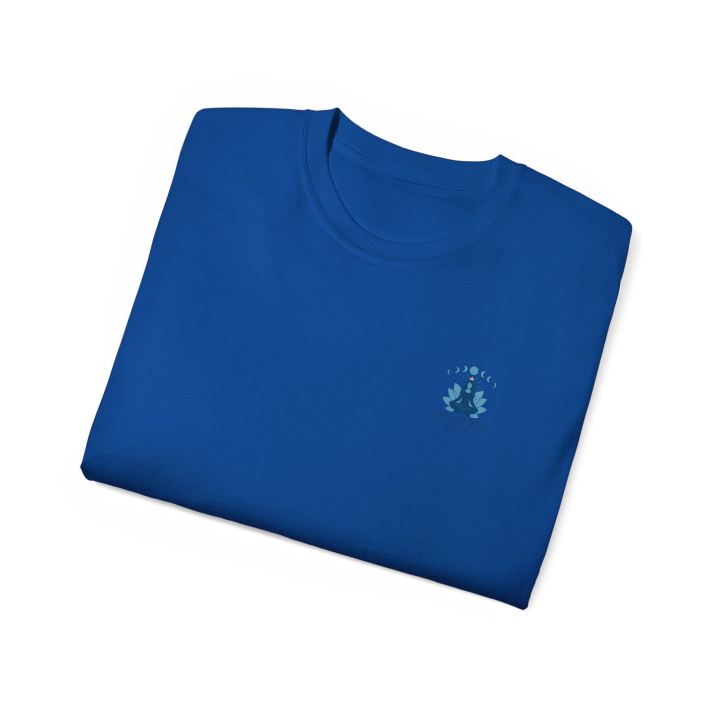 Throat Chakra Affirmation Tee – “I Freely Express My Truth” | Her Sacred Shift
