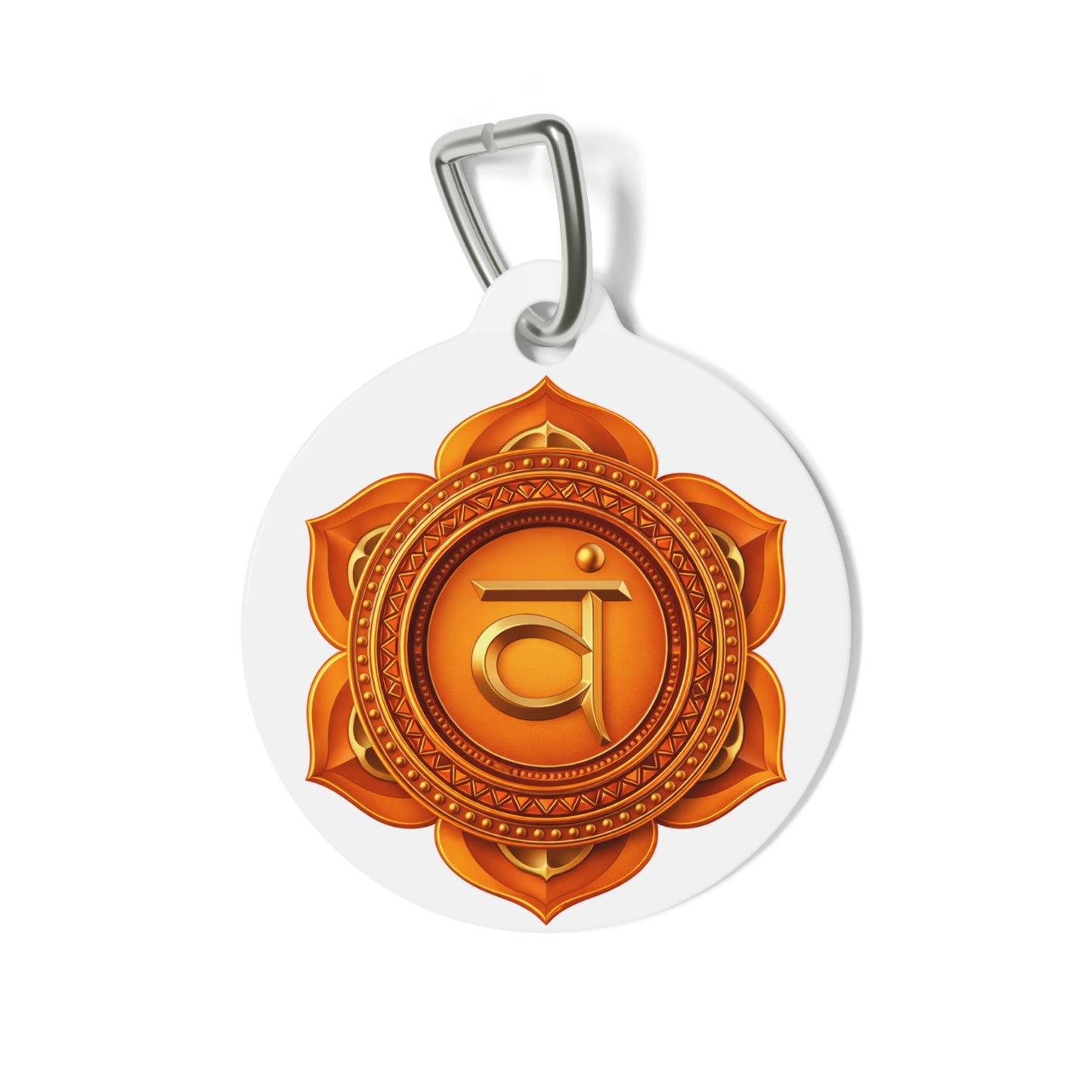 Sacral Chakra Pet Tag – Joy & Emotional Connection for Your Companion