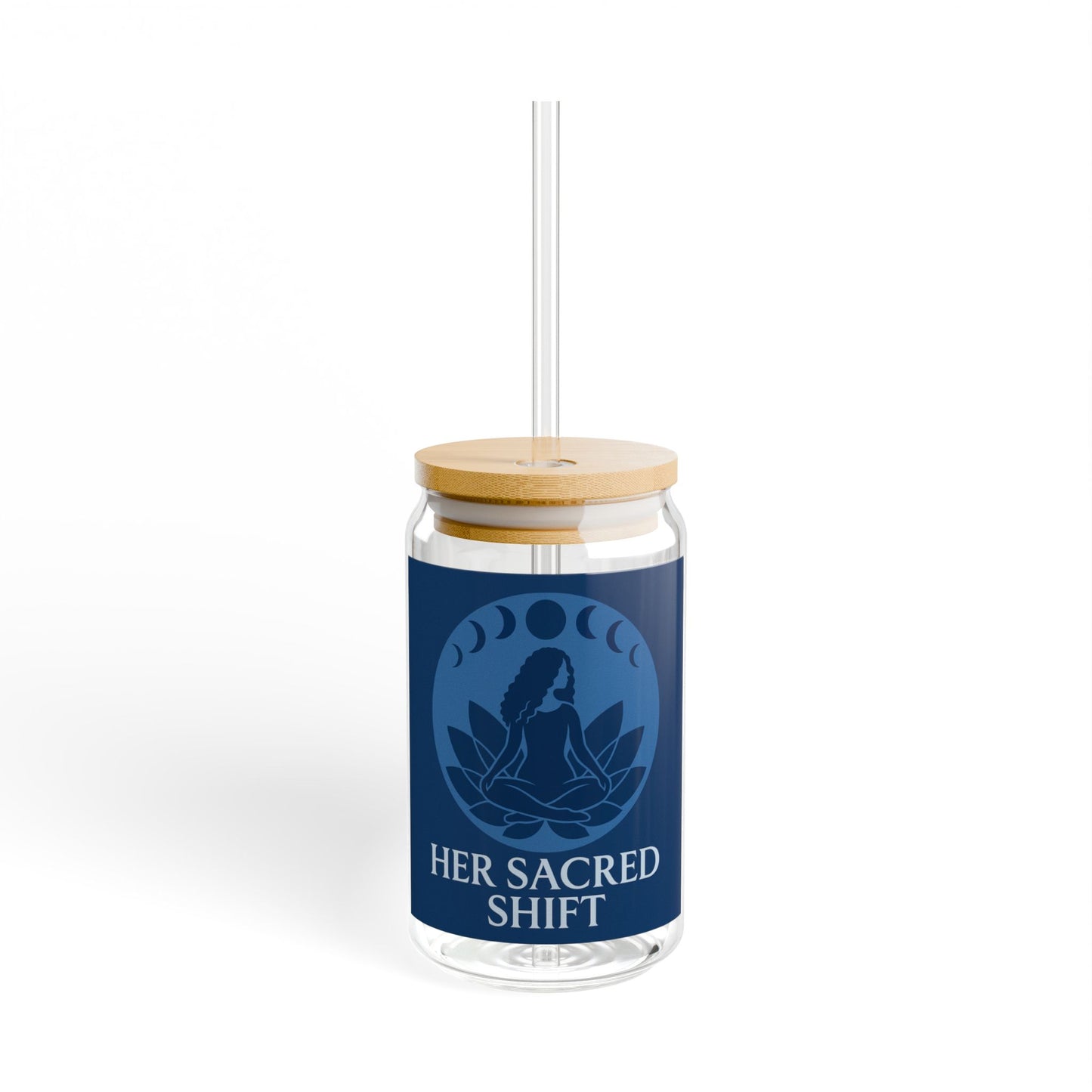 Her Sacred Shift Third Eye Chakra Sipper Glass – I See Clearly. I Trust Myself. | 16oz