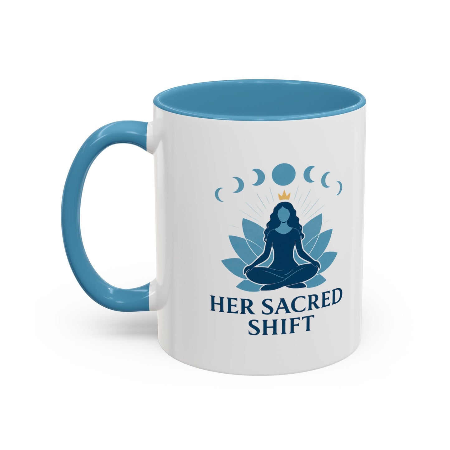 Her Sacred Shift Logo Mug – Throat Chakra Energy (11oz / 15oz)