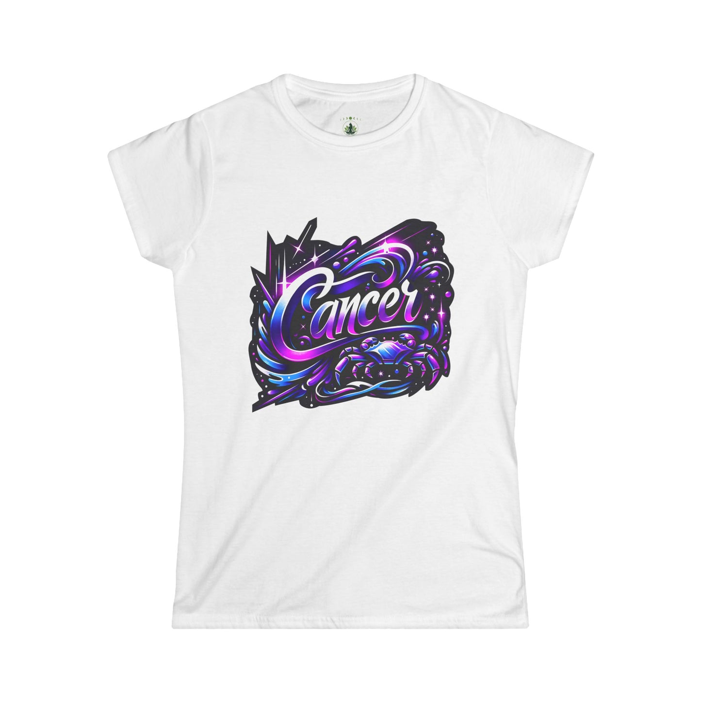 Cancer Zodiac T-Shirt – Bold Black & White Design 1