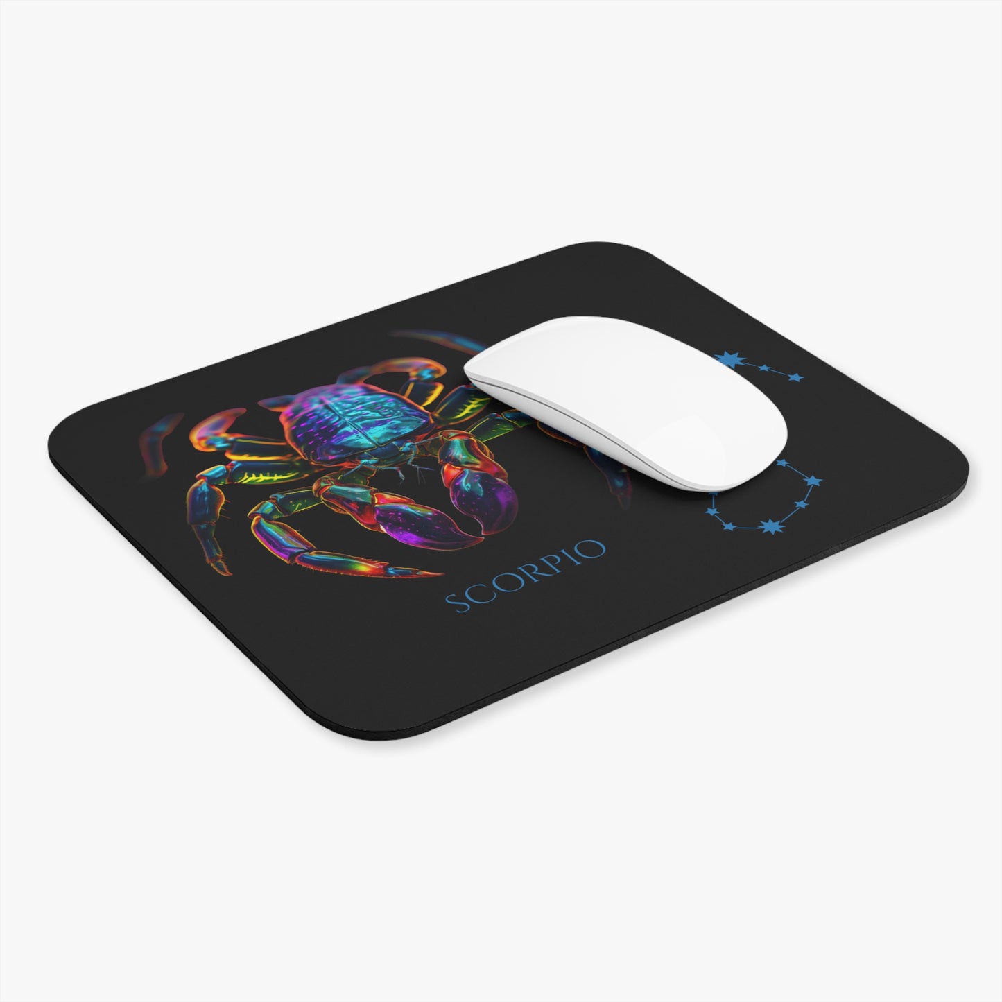 Scorpio Zodiac Mouse Pad – Cosmic Scorpion Art & Constellation Design