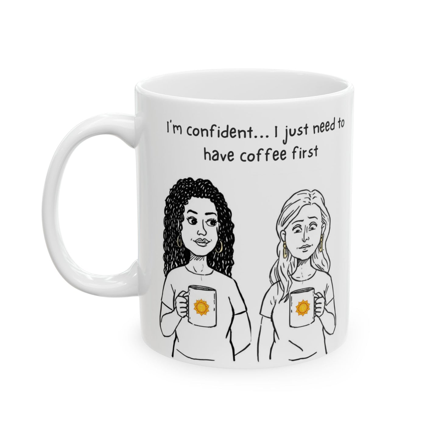 Animated Solar Plexus Chakra Mug – Confident… After Coffee (11oz/15oz)