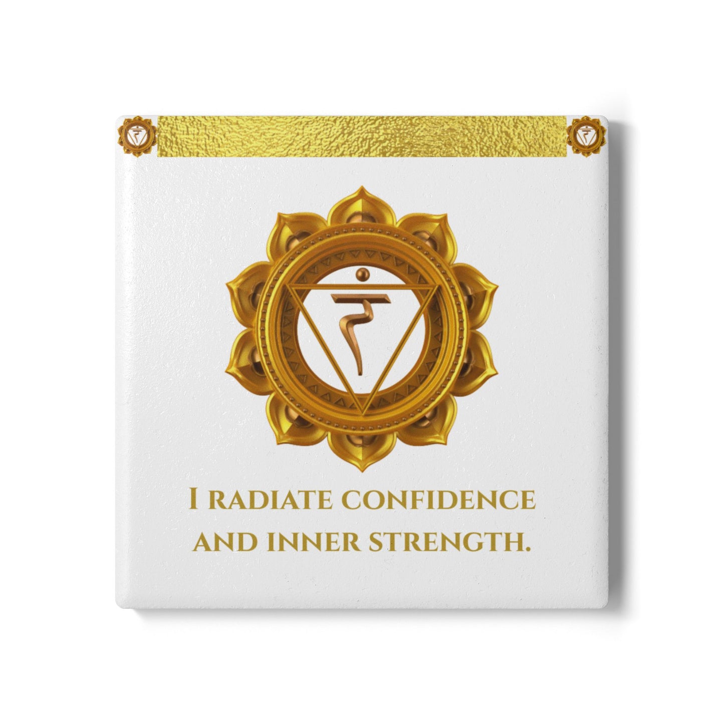 Solar Plexus Chakra Coaster – Radiate Confidence & Power | Golden Chakra Collection