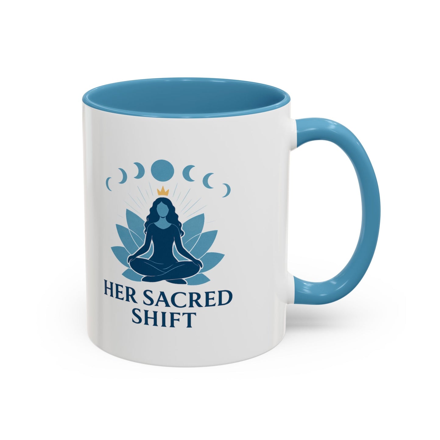 Her Sacred Shift Logo Mug – Throat Chakra Energy (11oz / 15oz)