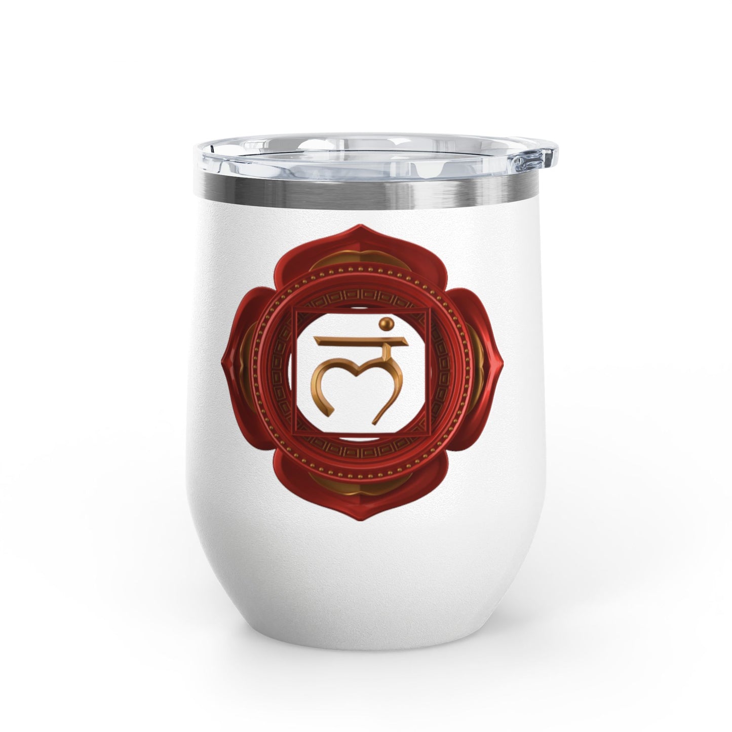 Root Chakra Wine Tumbler – Grounded Energy, Elevated Vibes - 12oz