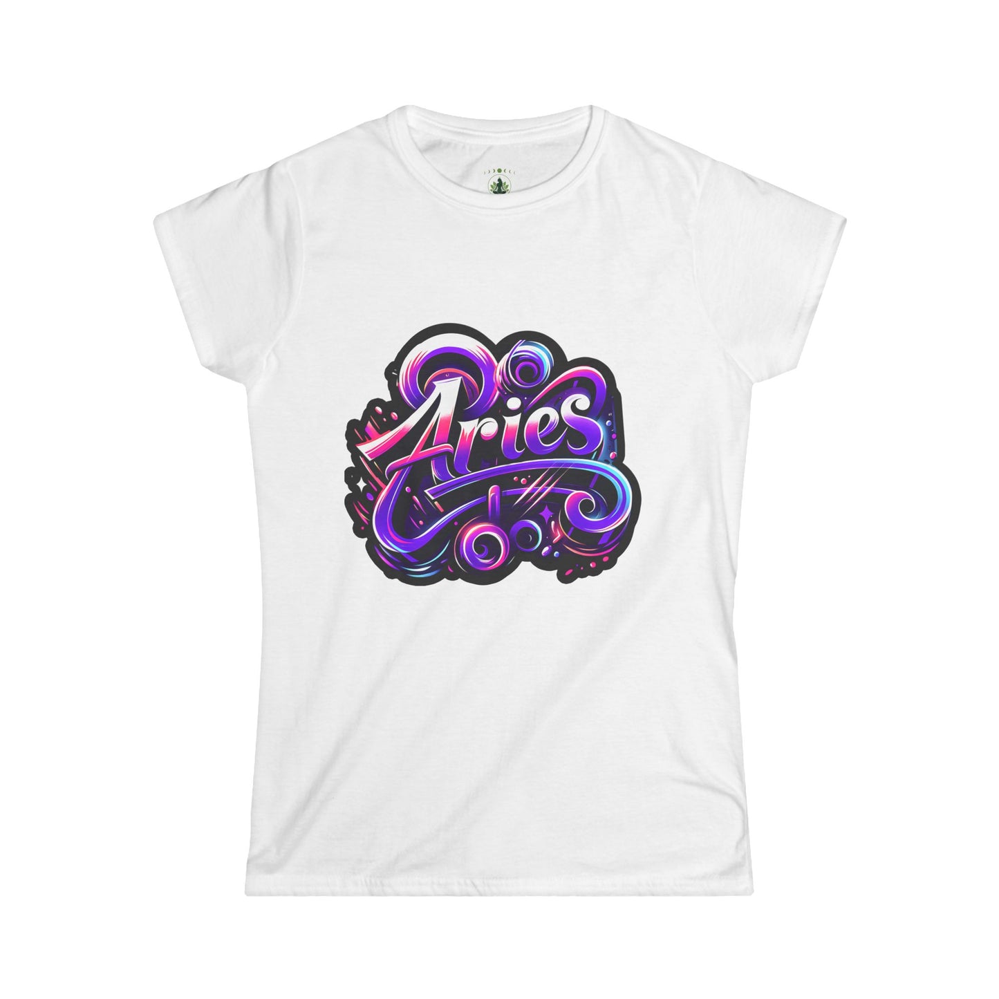 Aries Zodiac T-Shirt – Bold Black & White Design 2