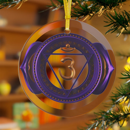 Third Eye Chakra Glass Ornament – Holiday Harmony Collection