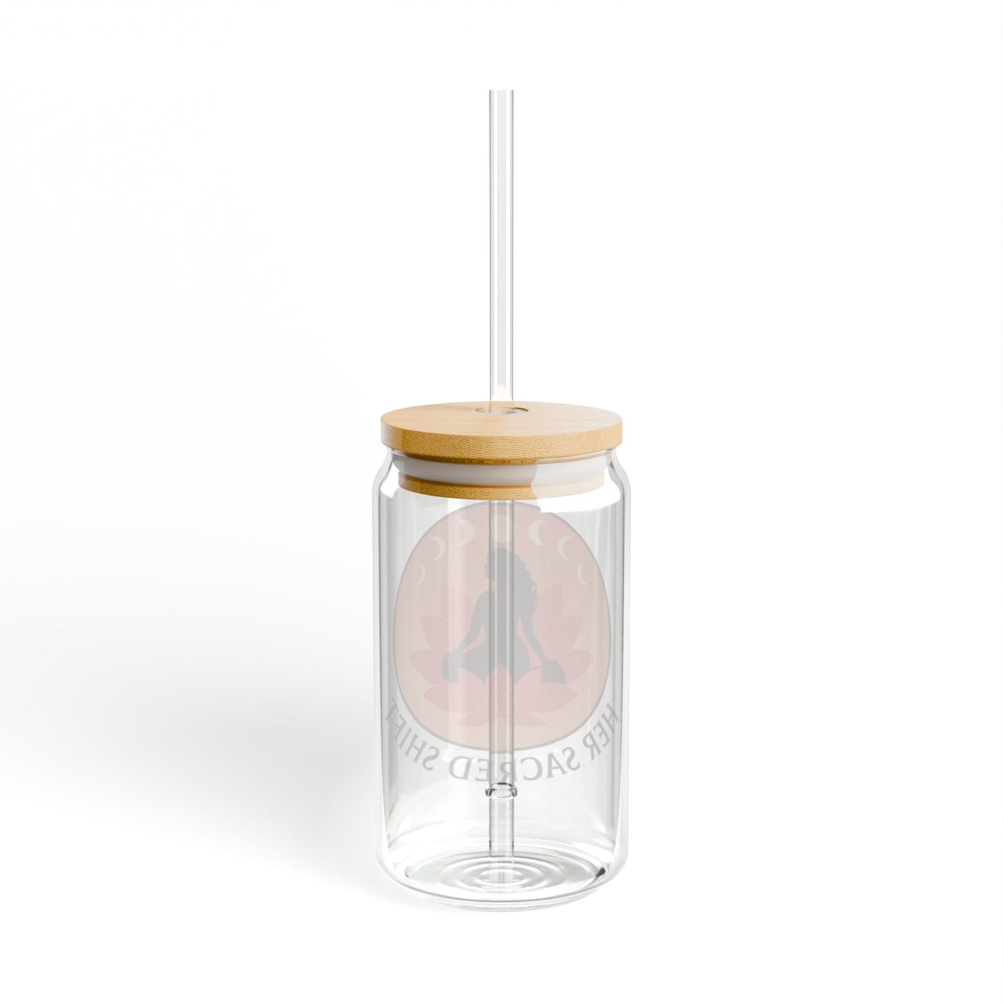 Her Sacred Shift Sipper Glass – Aligned. Empowered. Becoming. | 16oz