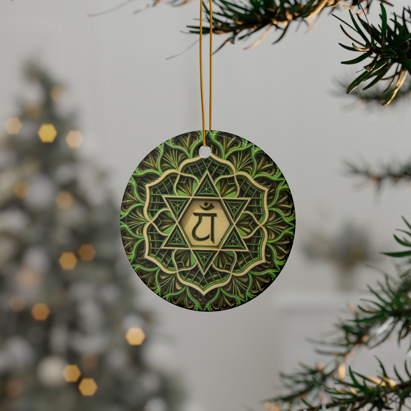 Sacred Chakra Ceramic Ornament Set – Complete 7-Piece Holiday Collection