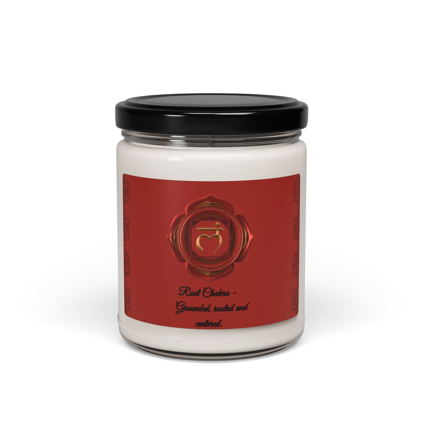 Root Chakra – Cinnamon Vanilla Aromatherapy Soy Candle, 9oz.