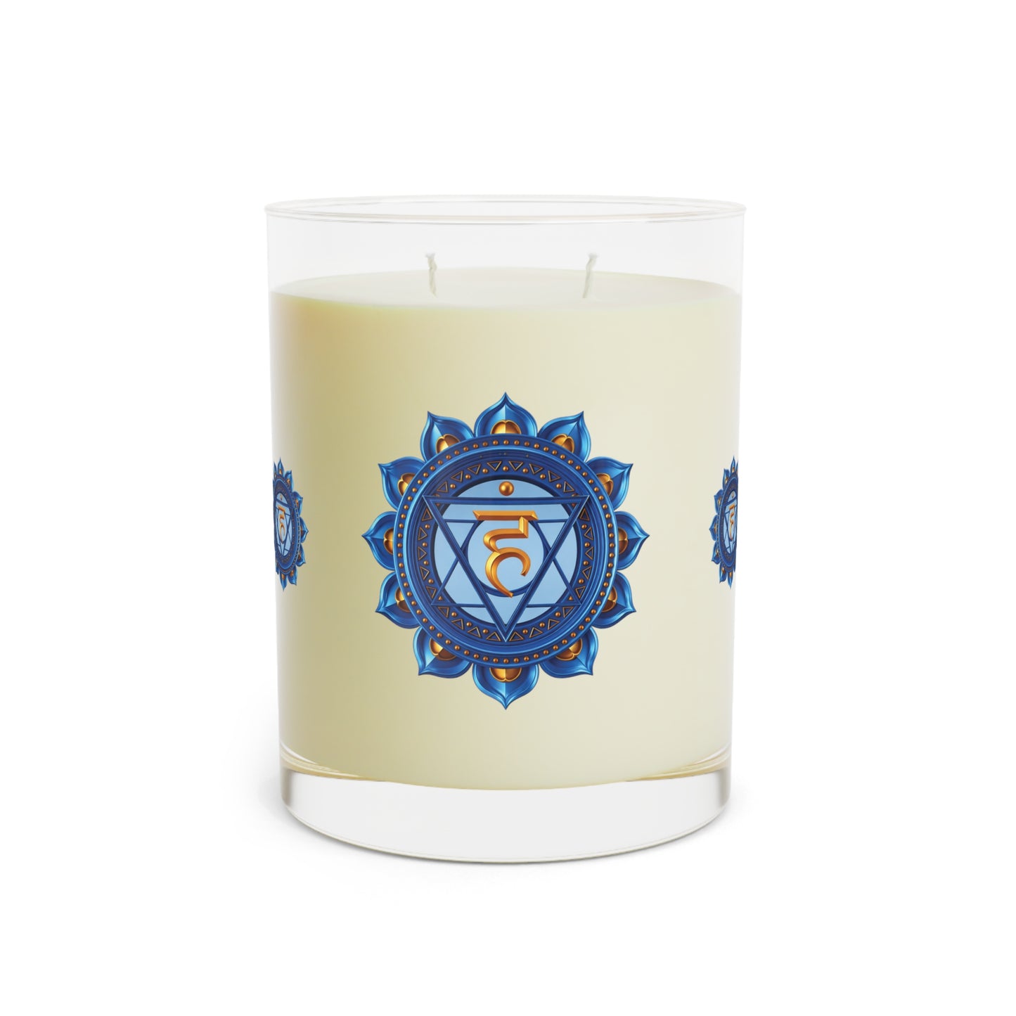 Throat Chakra Ritual Candle – Speak Your Truth with Clarity — 11oz Scented