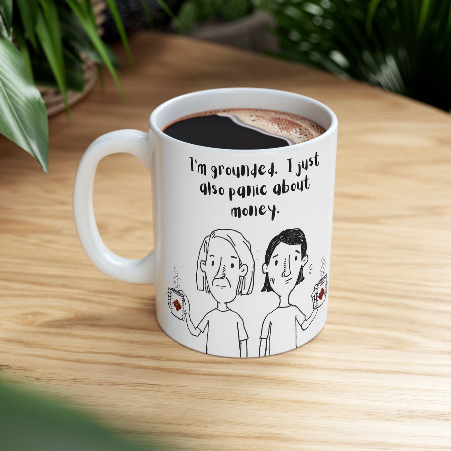 Animated Root Chakra Mug – Grounded… But Still Concerned 11oz/15oz