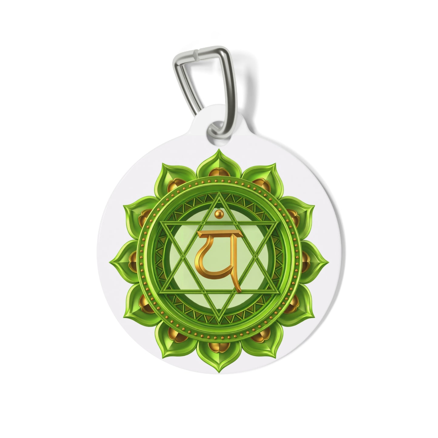 Heart Chakra Pet Tag – Love & Harmony for Your Soul Companion