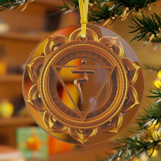 Solar Plexus Chakra Glass Ornament – Holiday Harmony Collection