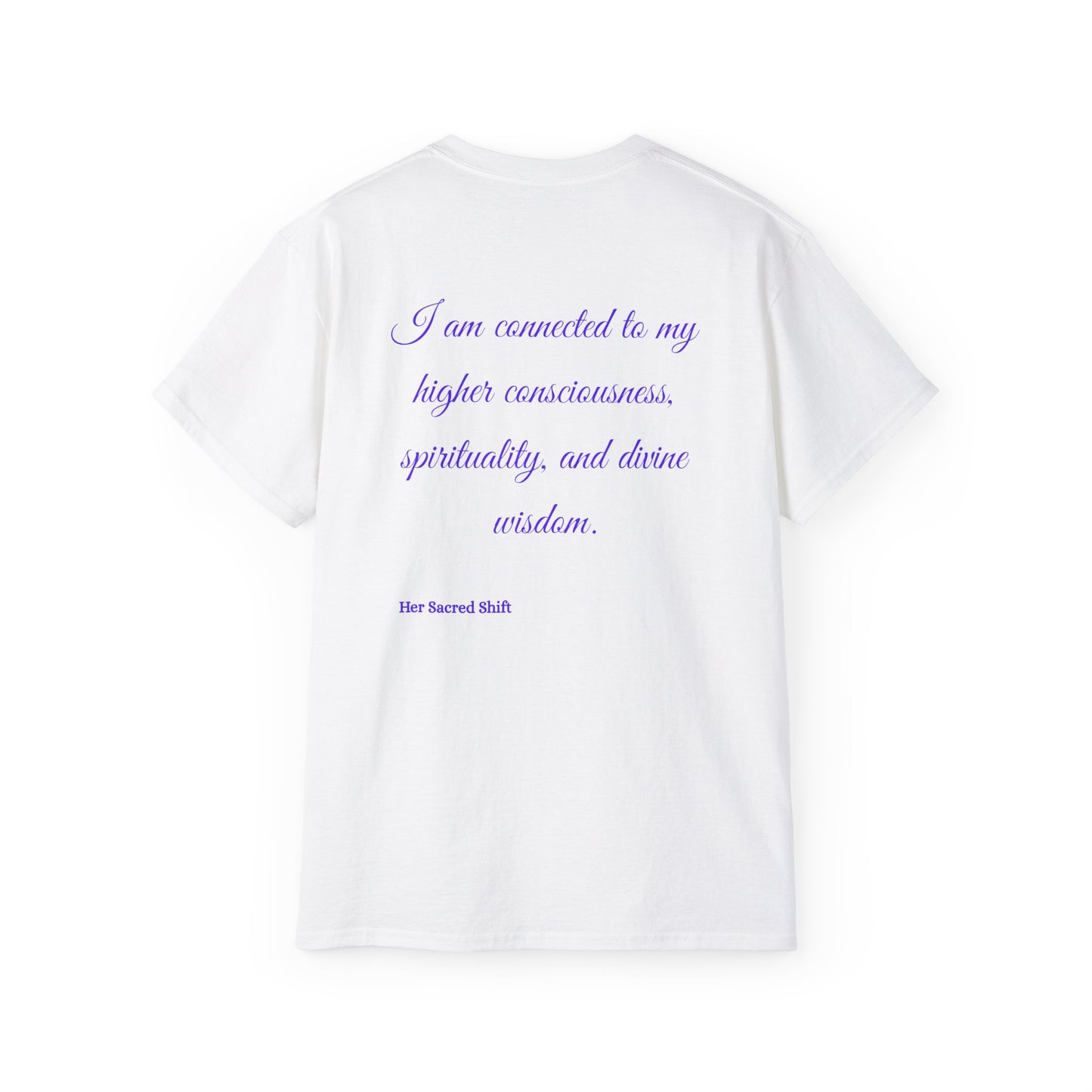 Third Eye Chakra Tee – “I Am Connected to Divine Wisdom” | Her Sacred Shift
