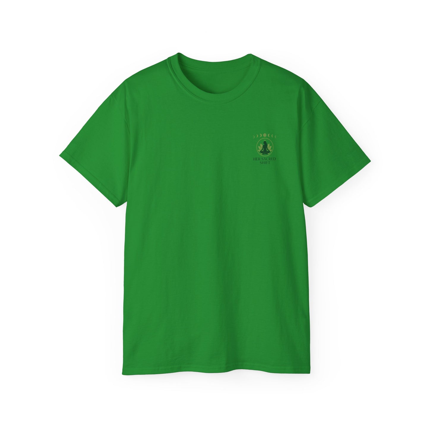 Heart Chakra Affirmation Tee – “I Am Open to Love” | Her Sacred Shift