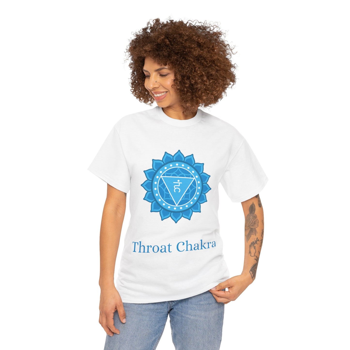 Throat Chakra Symbol T-Shirt – Truth, Clarity & Expression