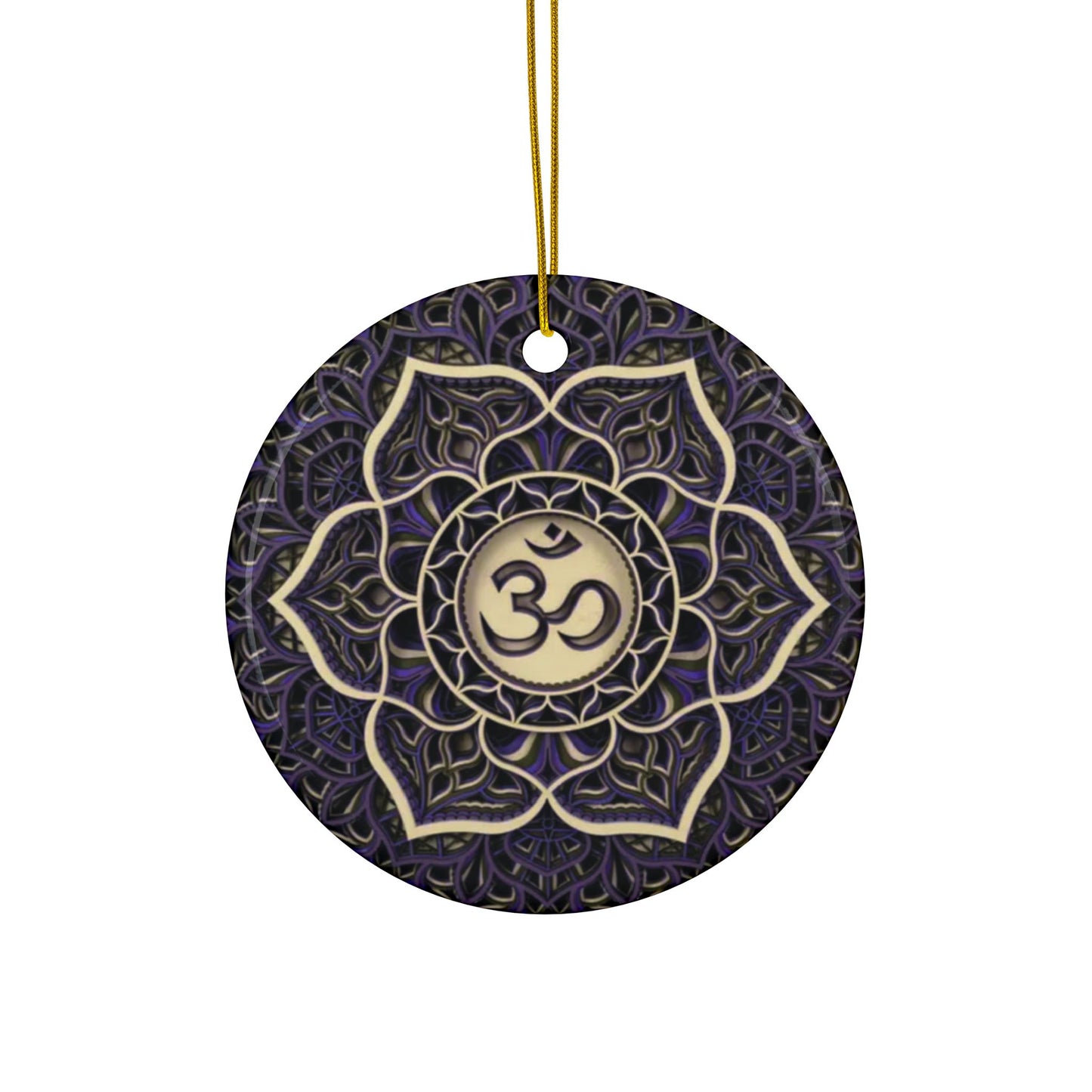 Ceramic Crown Chakra Ornament – Blessed Christmas Light